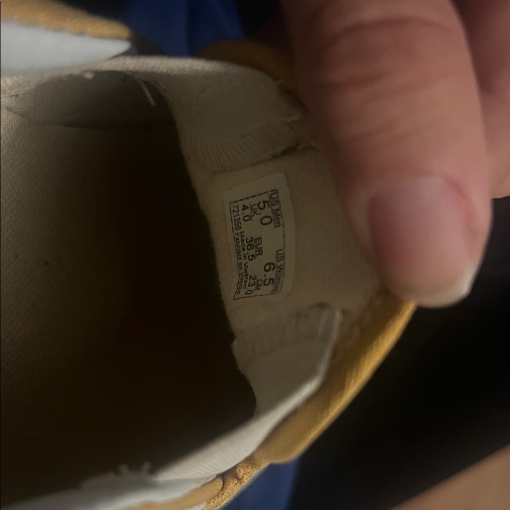 Vans Classic Yellow and White Checkered Slip-Ons - Picture 2 of 4